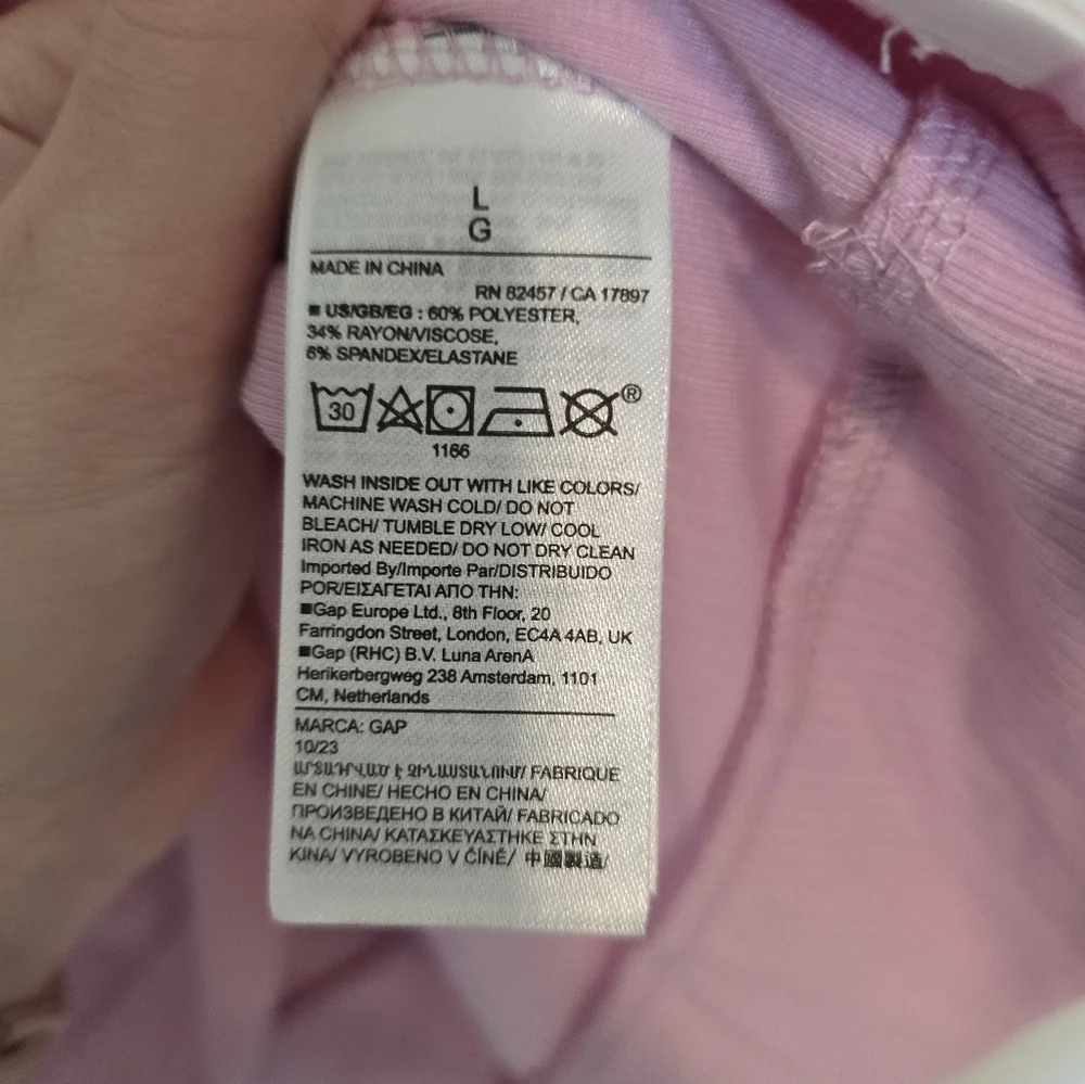 NWT Gap Body Cropped Ribbed Top - Picture 5 of 6